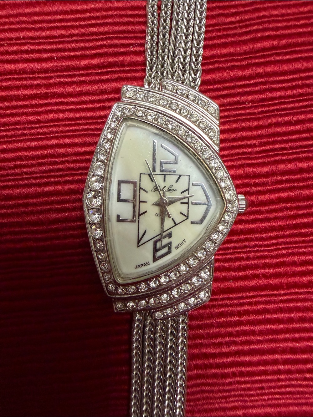 Park Lane Silver Crystal Mesh Statement Watch New Retired